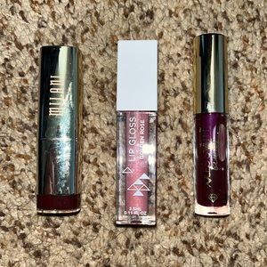 Various lip products.